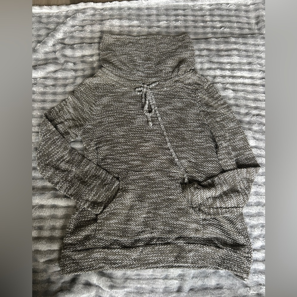 Loveappella Gray Cowl Neck Sweater